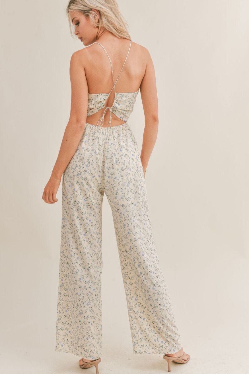 Buy LA AIMEE Floral Polyester Regular Fit Women's Jumpsuit | Shoppers Stop